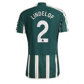 Manchester United Victor Lindelof #2 Borta Kläder 2023-24 Kortärmad